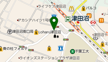 JR津田沼駅南口自転車等駐車場の地図画像