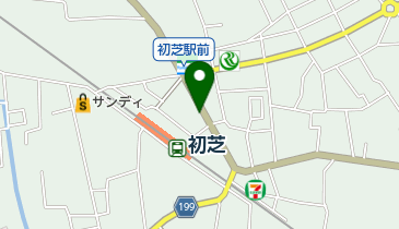 初芝中央駐輪場の地図画像