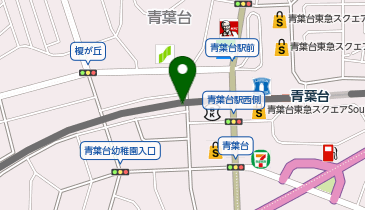 東急青葉台駅第二駐輪場の地図画像