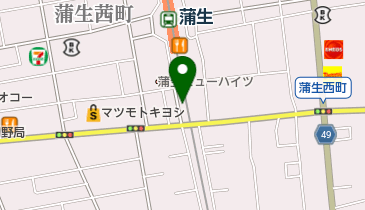 蒲生駅高架下駐輪場の地図画像