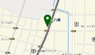 八幡駅西自転車駐車場の地図画像