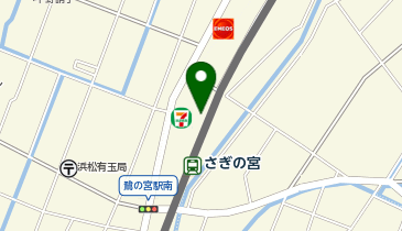 さぎの宮駅遠鉄駐輪場の地図画像