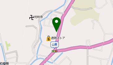 サイクル&バスライド 山東バス停駐輪場の地図画像