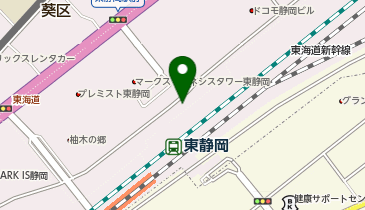 東静岡駅北口駐輪場の地図画像