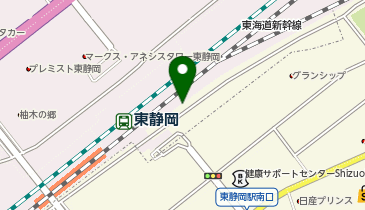 東静岡駅南口駐輪場の地図画像
