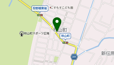 サイクル&バスライド秋山町駐輪場の地図画像