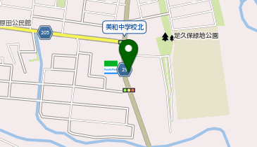 サイクル&バスライド美和中学校駐輪場の地図画像