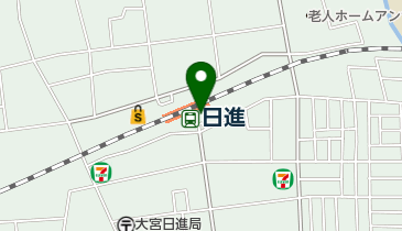 日進駅南口自転車駐車場の地図画像