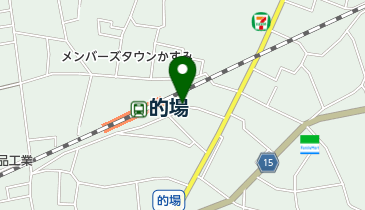 的場駅前自転車駐車場の地図画像