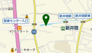 新井宿地下自転車駐車場の地図画像