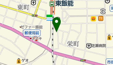 東飯能駅東口自転車駐車場の地図画像