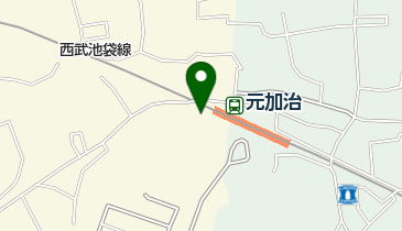 元加治駅駅南側自転車駐車場の地図画像