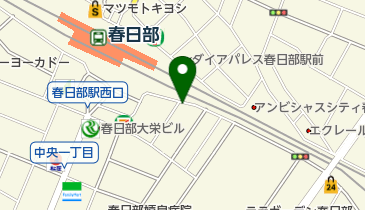 春日部サイクルインの地図画像