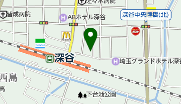 日通児越深谷駅前駐輪場の地図画像