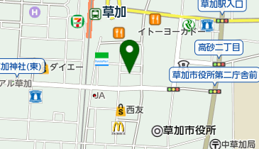 草加園芸駐輪場の地図画像