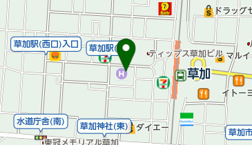 サイクルパーク草加の地図画像