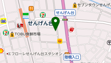 ちゃりぱーく千間台東口店の地図画像