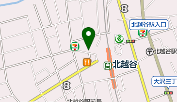 北越谷西口駐輪所の地図画像