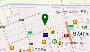 サイクルガーデン千間台の地図画像