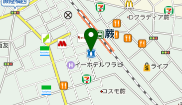 スリーエフ蕨駅前店お客様駐輪場の地図画像