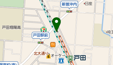 戸田駅北自転車駐車場の地図画像
