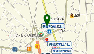 朝霞駅東口(旧北口)立体自転車駐車場の地図画像