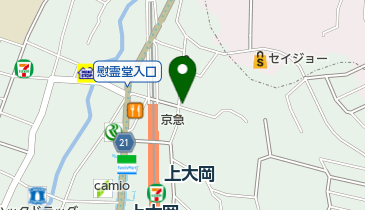 上大岡駅自転車駐車場の地図画像