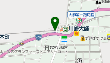 川崎大師駅自転車等第1駐車場の地図画像