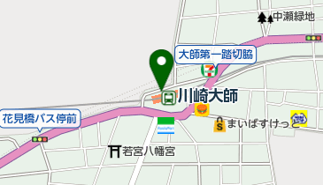 川崎大師駅自転車等第2駐車場の地図画像