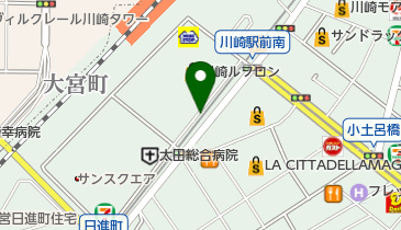 川崎駅日進町高架下自転車駐車場の地図画像