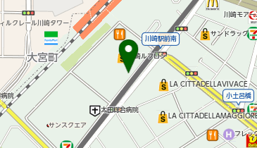 川崎駅東口周辺自転車等駐車場第3施設の地図画像