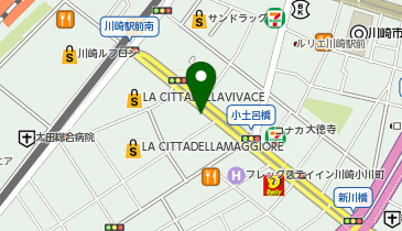 川崎駅東口周辺自転車等駐車場第4施設の地図画像