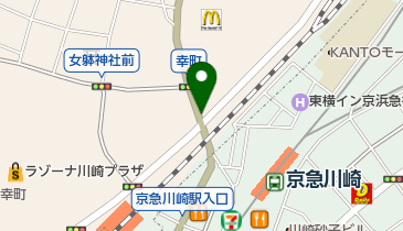 川崎駅堀川町自転車駐車場の地図画像