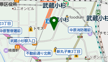 東急武蔵小杉駅自転車等第1駐車場の地図画像