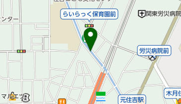 元住吉渋川自転車第1駐車場の地図画像