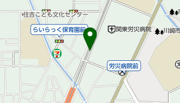 元住吉駅自転車等第5駐車場の地図画像