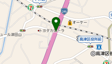 津田山陸橋高架下自転車等駐車場の地図画像