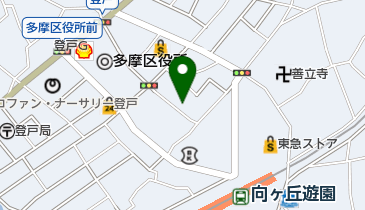 向ヶ丘遊園駅北口自転車第5駐車場の地図画像