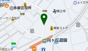 向ヶ丘遊園駅北口自転車第6駐車場の地図画像