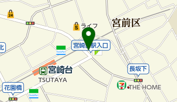 宮崎台駅自転車等第1駐車場の地図画像