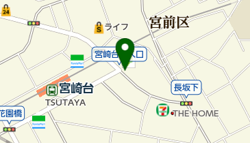 宮崎台駅自転車等第2駐車場の地図画像