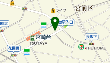宮崎台駅自転車等第3駐車場の地図画像