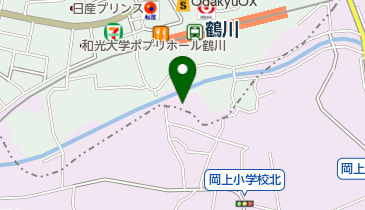 岡上自転車駐車場の地図画像