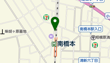 南橋本駅西口第1無料自転車駐車場の地図画像