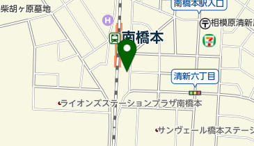 南橋本駅東口無料自転車駐車場の地図画像