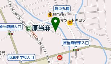 原当麻駅東口無料自転車駐車場の地図画像