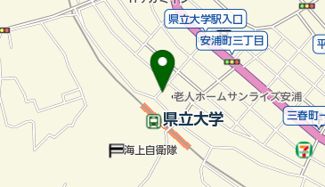 県立大学駅自転車等駐車場の地図画像