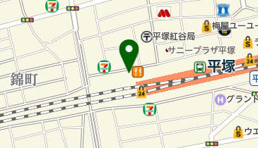 平塚レンタサイクルの地図画像