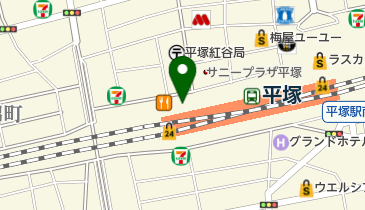 平塚駅西口バイク自転車自転車駐車場の地図画像