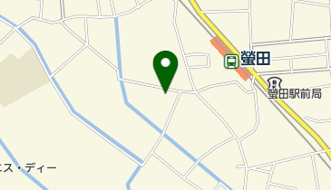 螢田駅西口自転車駐車場の地図画像